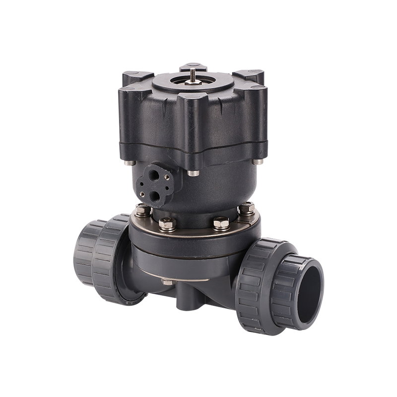 Pneumatik True Union Diaphragm Valve-Plastic Actuator