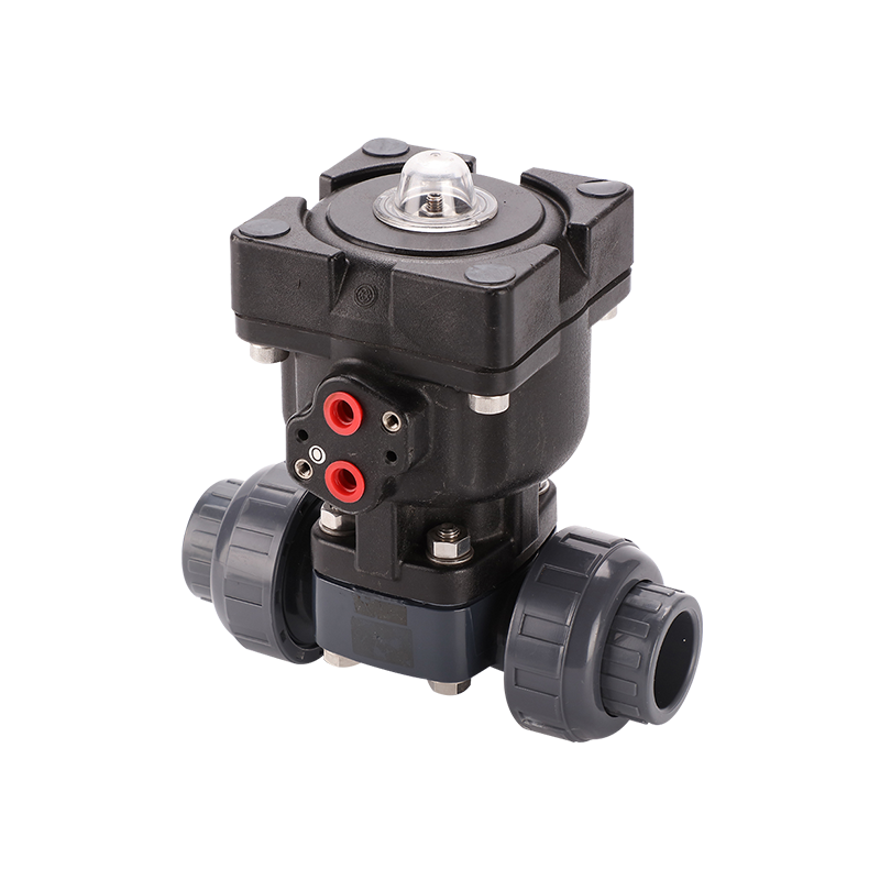 Pneumatik True Union Diaphragm Valve-Plastic Actuator